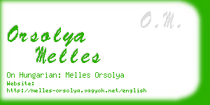 orsolya melles business card